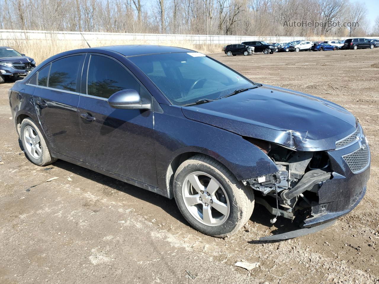 2014 Chevrolet Cruze Lt Blue vin: 1G1PC5SB5E7409314