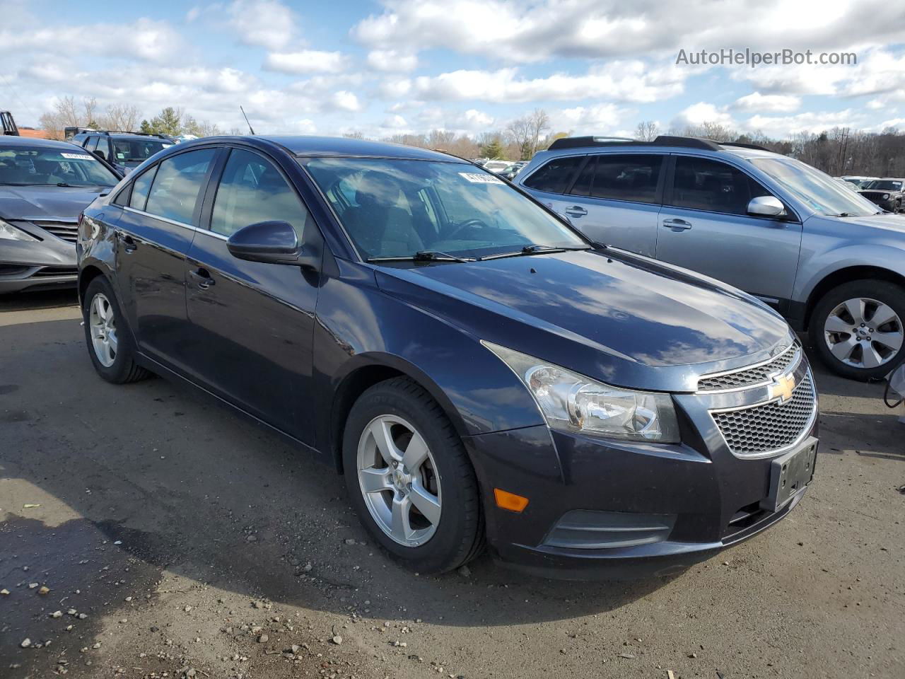 2014 Chevrolet Cruze Lt Blue vin: 1G1PC5SB5E7472588