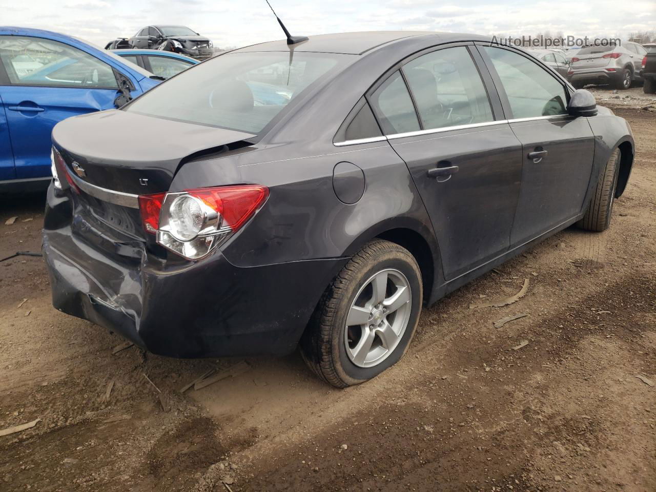 2014 Chevrolet Cruze Lt Gray vin: 1G1PC5SB5E7480982