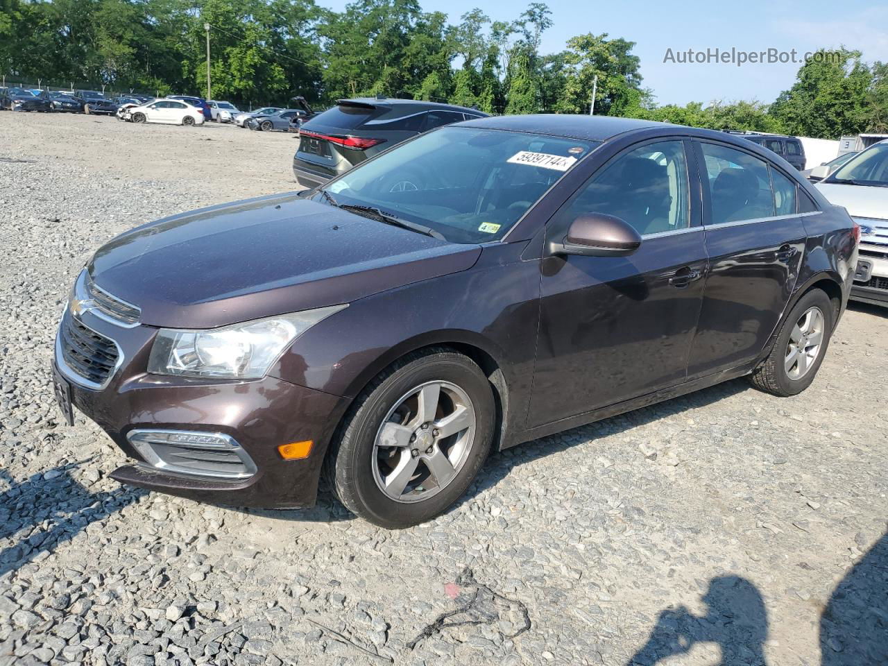 2015 Chevrolet Cruze Lt Brown vin: 1G1PC5SB5F7141043