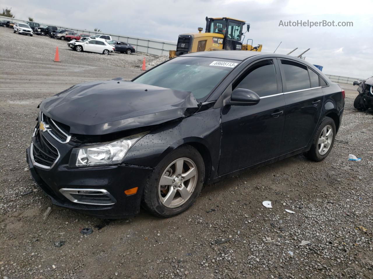 2015 Chevrolet Cruze Lt Black vin: 1G1PC5SB5F7173829