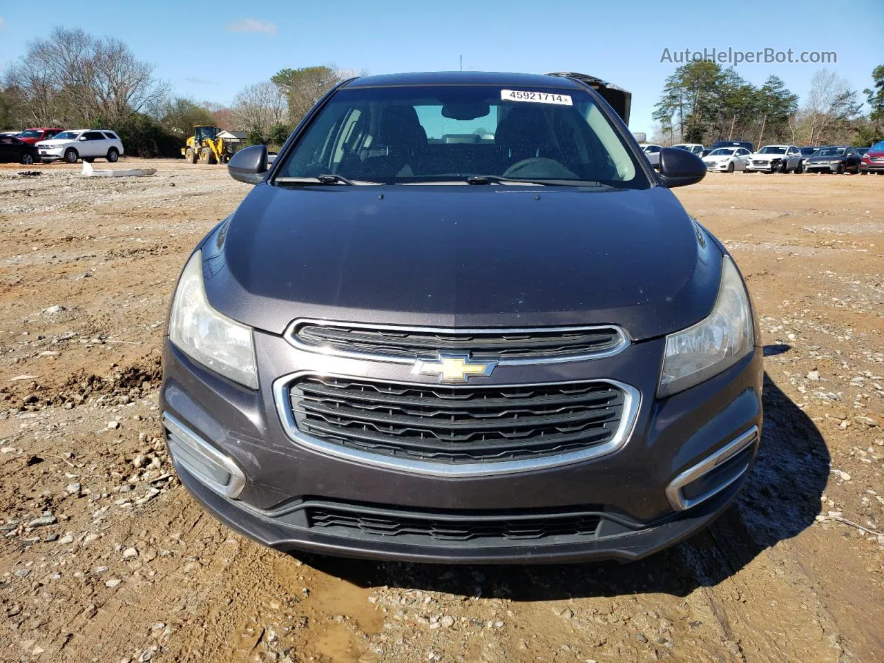 2015 Chevrolet Cruze Lt Gray vin: 1G1PC5SB5F7216842