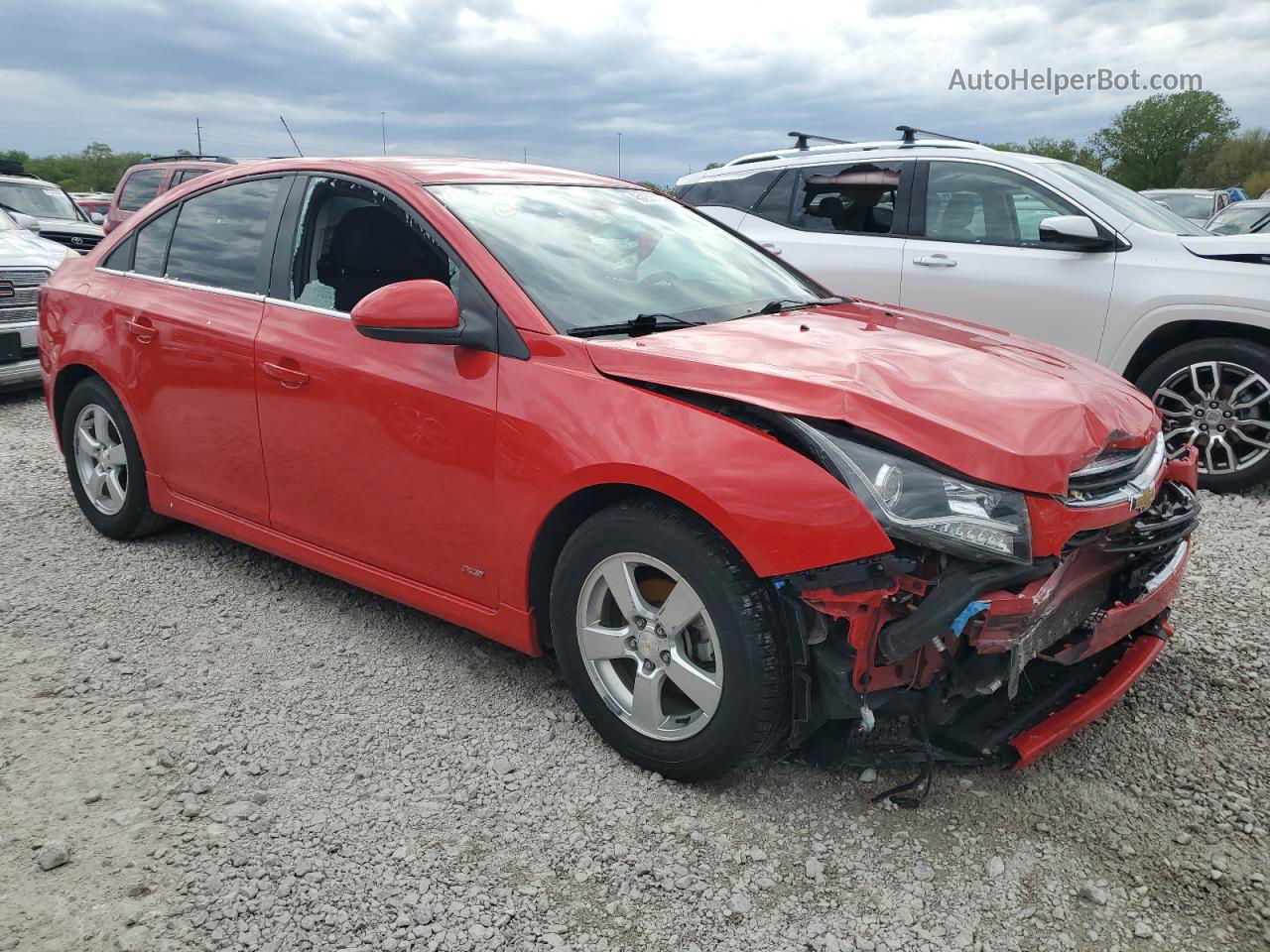 2015 Chevrolet Cruze Lt Red vin: 1G1PC5SB5F7284770