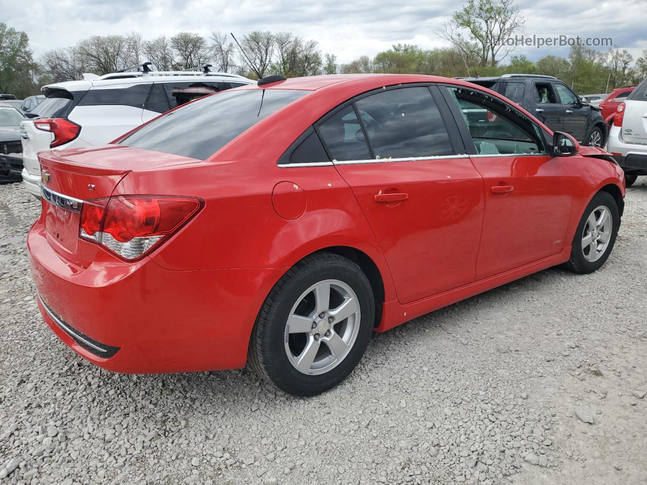 2015 Chevrolet Cruze Lt Red vin: 1G1PC5SB5F7284770