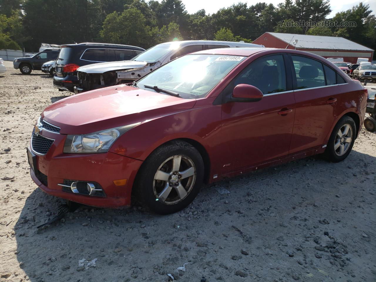 2013 Chevrolet Cruze Lt Red vin: 1G1PC5SB6D7110512