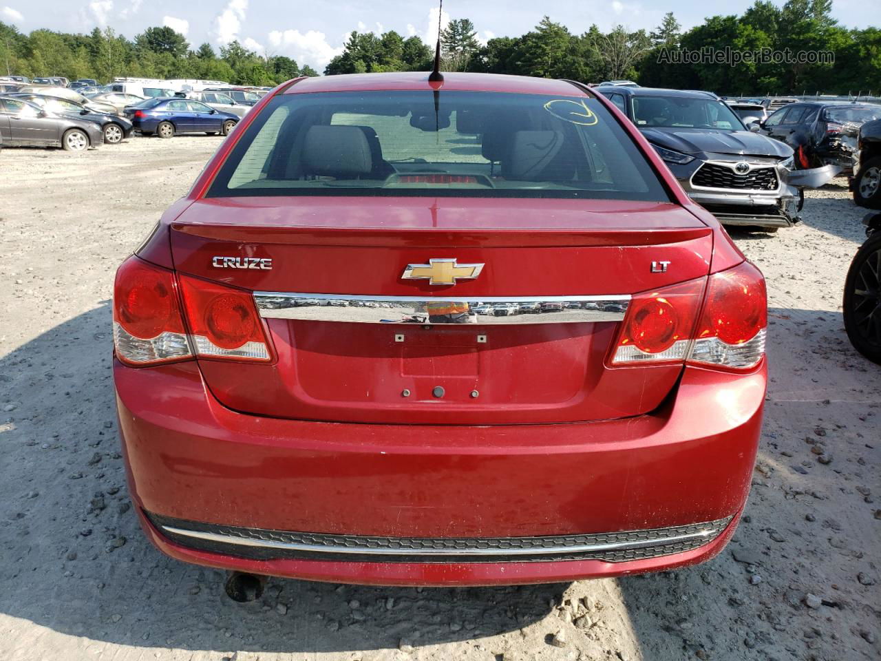 2013 Chevrolet Cruze Lt Red vin: 1G1PC5SB6D7110512