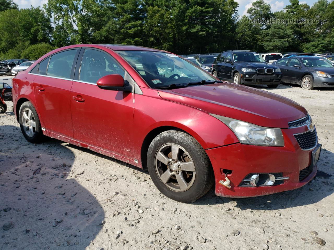 2013 Chevrolet Cruze Lt Red vin: 1G1PC5SB6D7110512