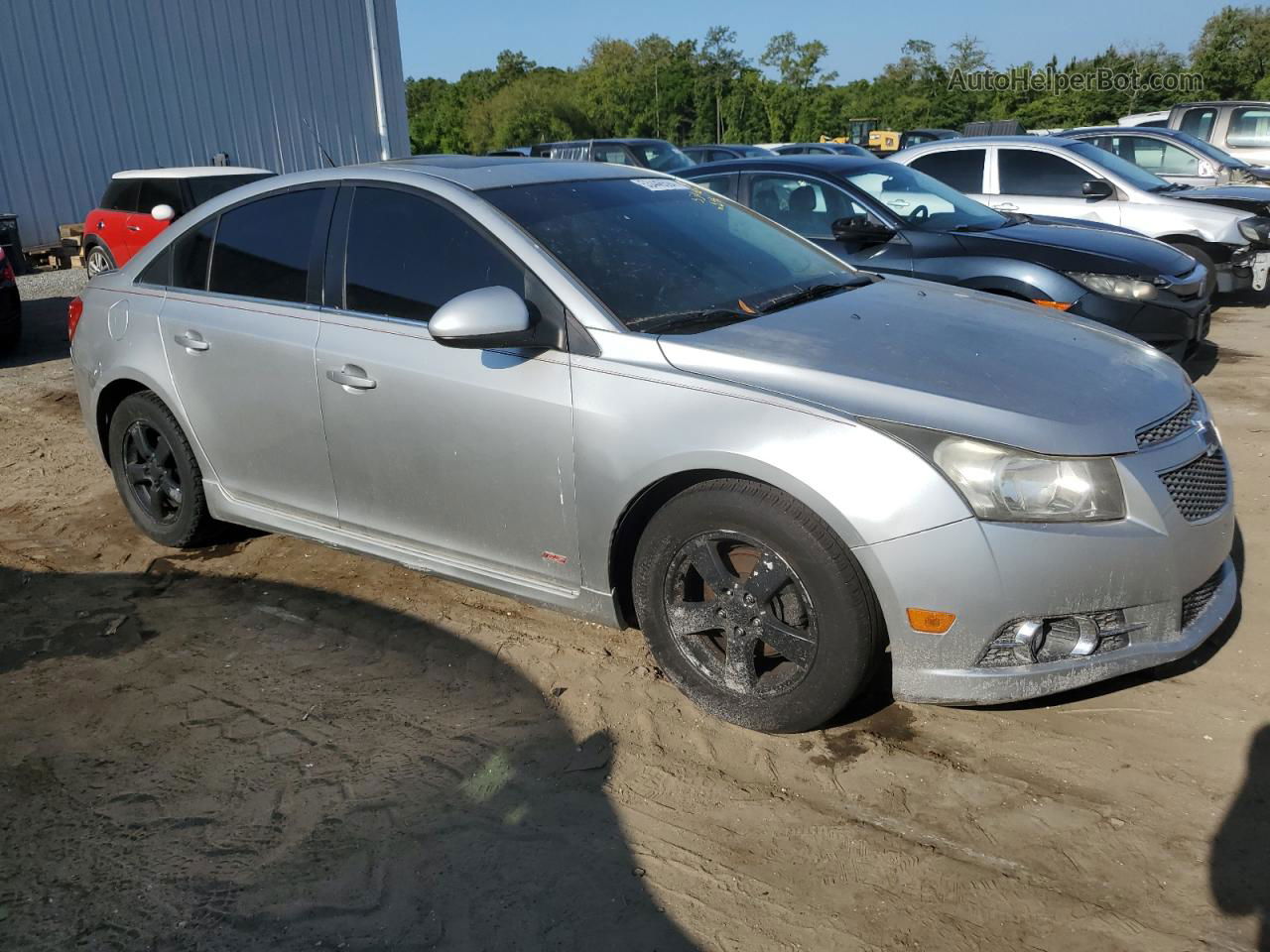 2013 Chevrolet Cruze Lt Silver vin: 1G1PC5SB6D7159130