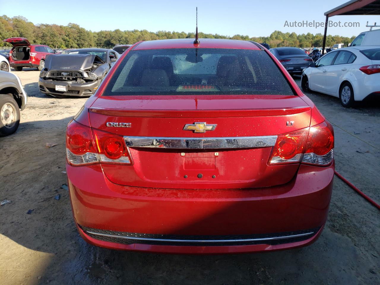 2013 Chevrolet Cruze Lt Red vin: 1G1PC5SB6D7166613