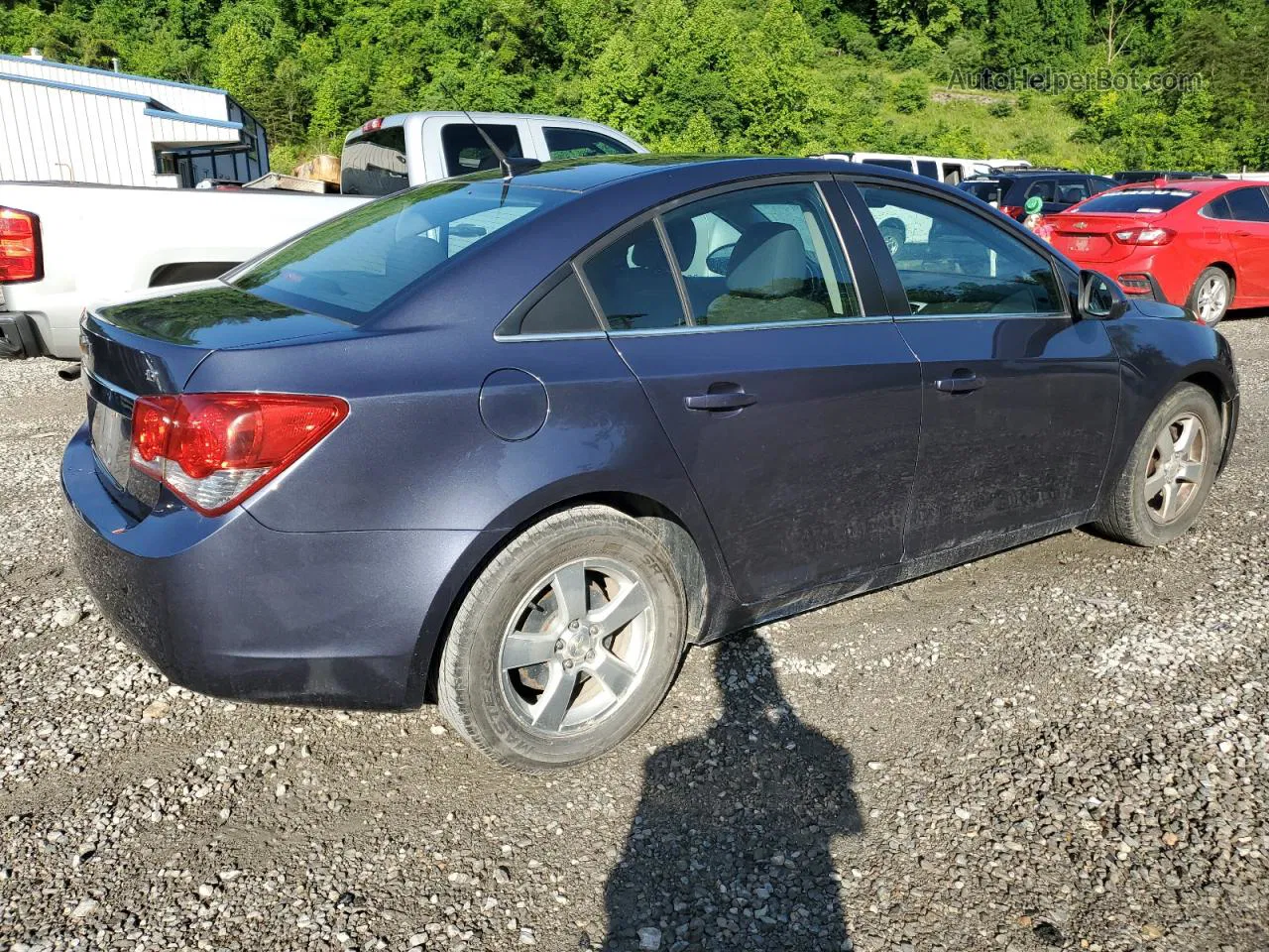 2013 Chevrolet Cruze Lt Blue vin: 1G1PC5SB6D7176736