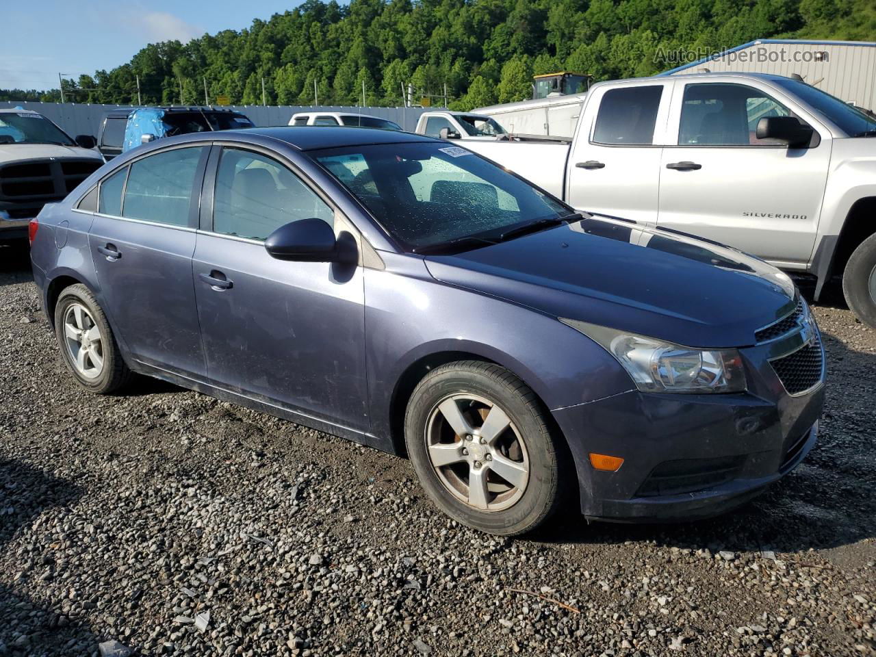 2013 Chevrolet Cruze Lt Blue vin: 1G1PC5SB6D7176736