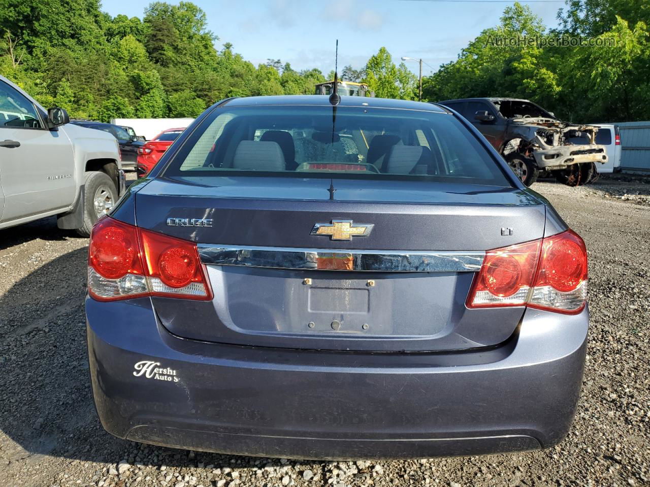 2013 Chevrolet Cruze Lt Blue vin: 1G1PC5SB6D7176736