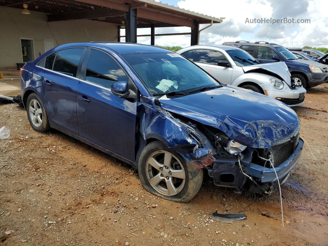 2013 Chevrolet Cruze Lt Blue vin: 1G1PC5SB6D7188806