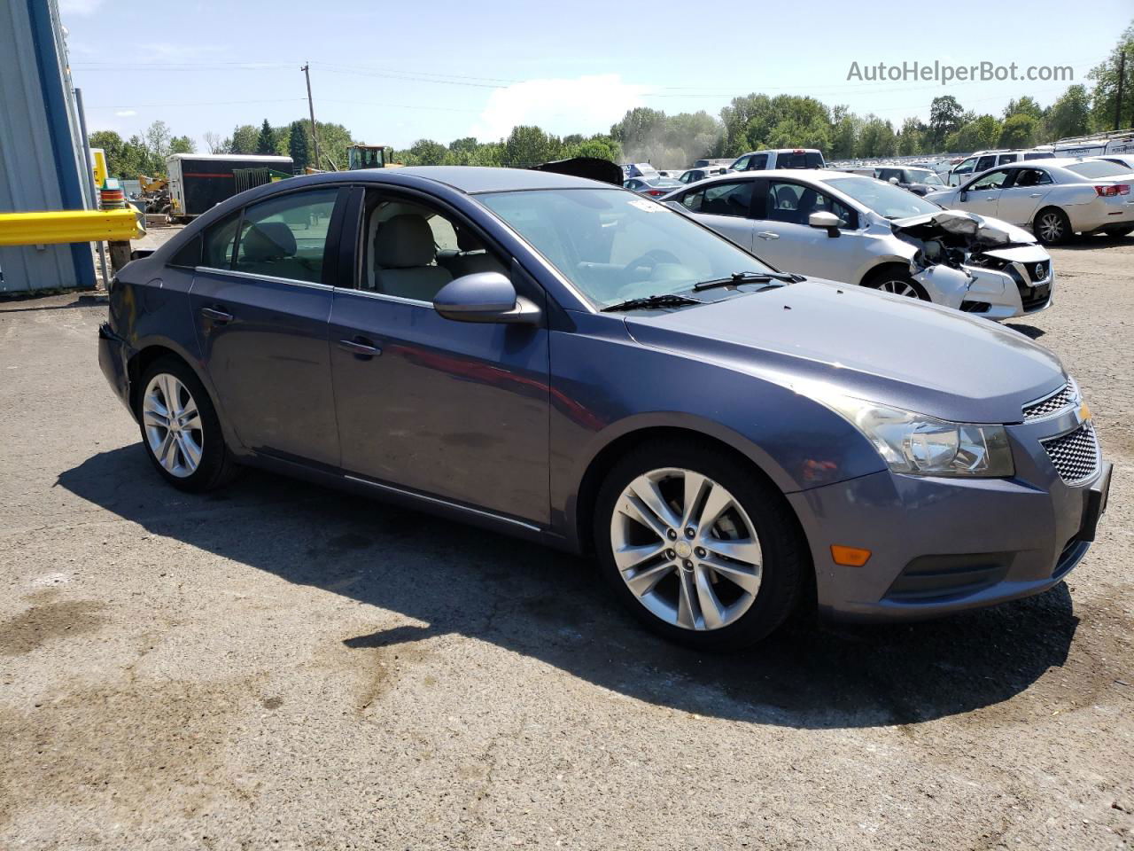 2013 Chevrolet Cruze Lt Синий vin: 1G1PC5SB6D7282653