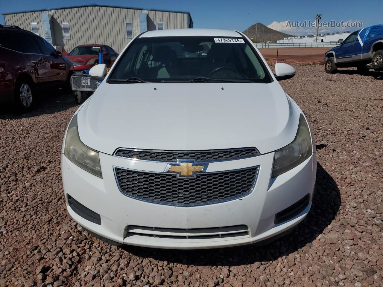 2013 Chevrolet Cruze Lt White vin: 1G1PC5SB6D7312881