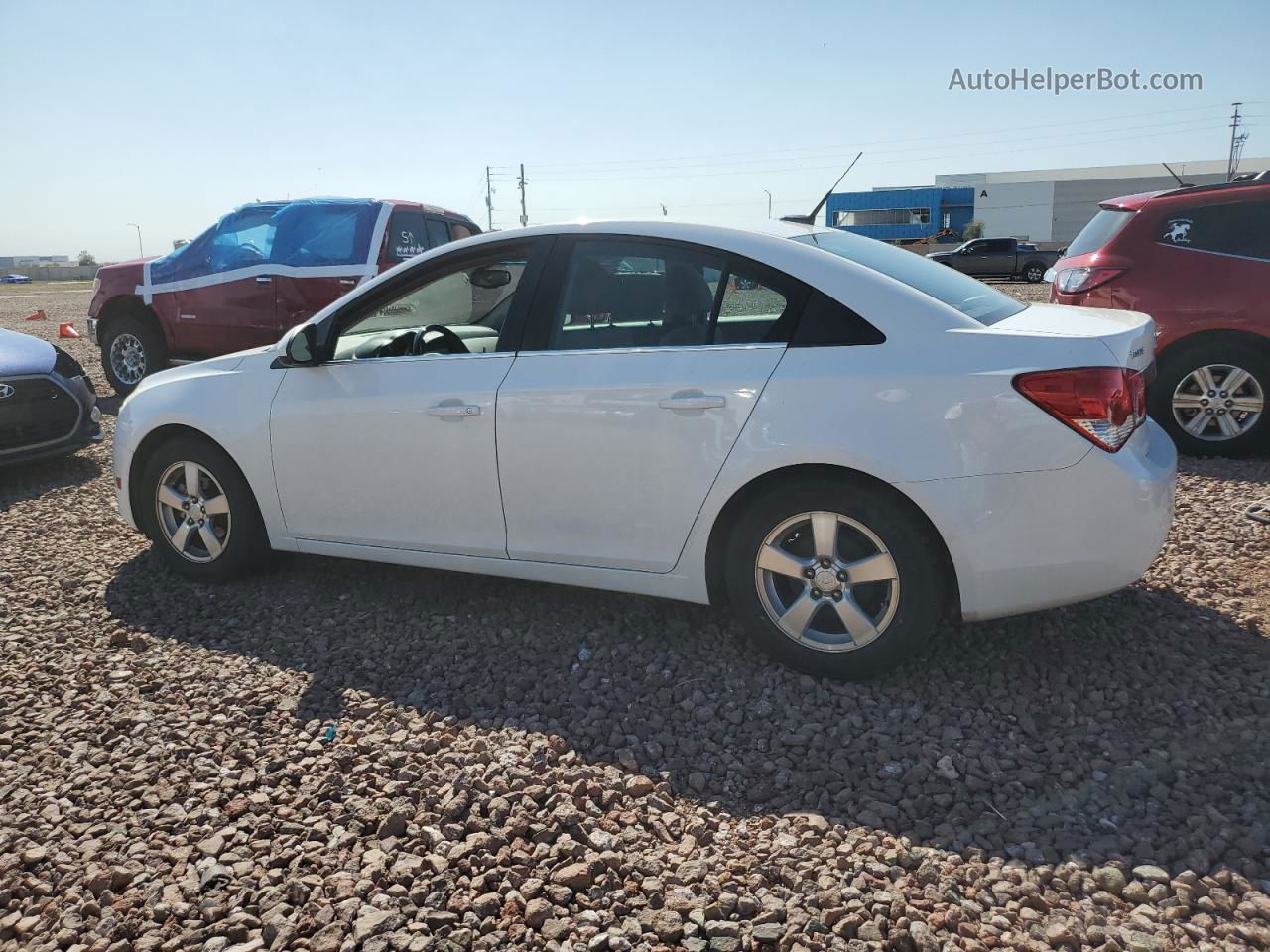 2013 Chevrolet Cruze Lt White vin: 1G1PC5SB6D7312881