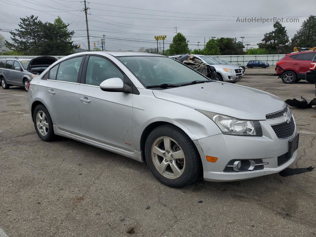 2013 Chevrolet Cruze Lt Silver vin: 1G1PC5SB6D7328398