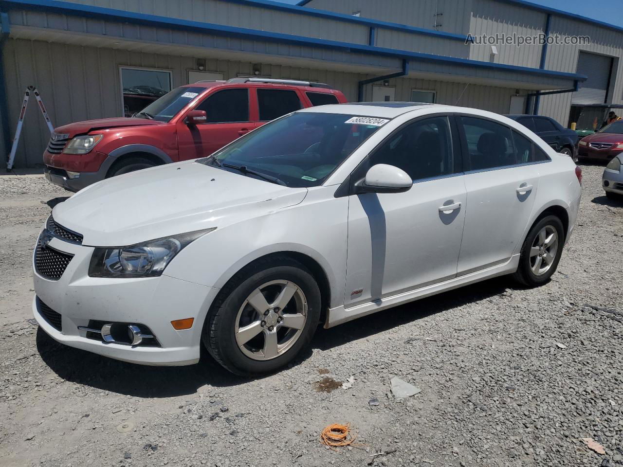 2014 Chevrolet Cruze Lt White vin: 1G1PC5SB6E7260962