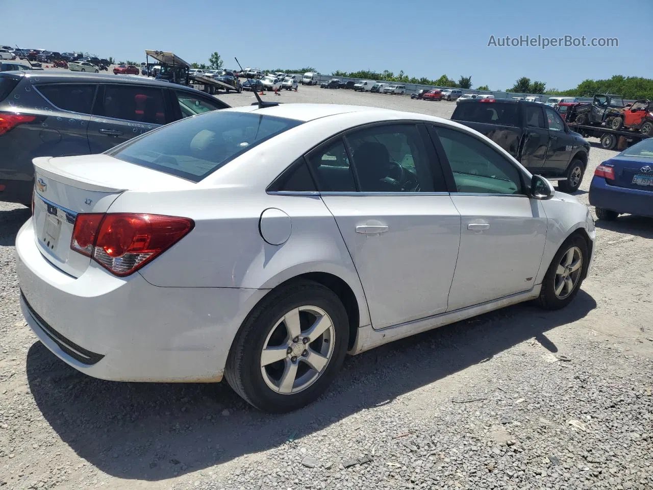 2014 Chevrolet Cruze Lt White vin: 1G1PC5SB6E7260962