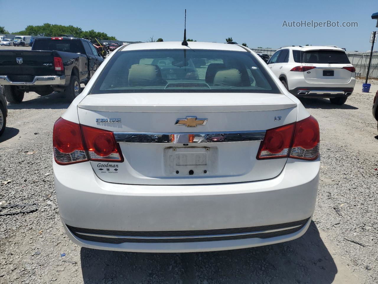 2014 Chevrolet Cruze Lt White vin: 1G1PC5SB6E7260962