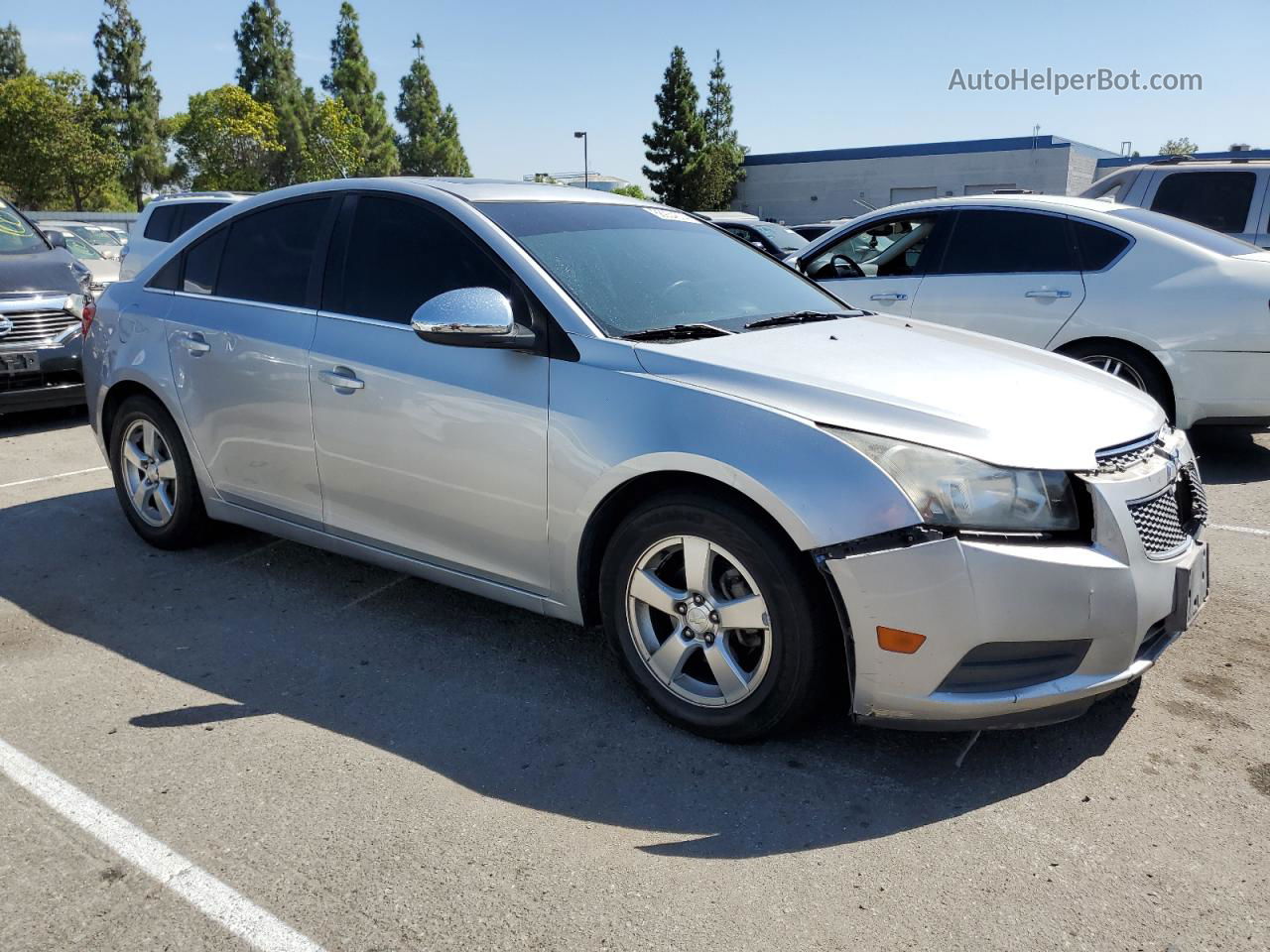 2014 Chevrolet Cruze Lt Silver vin: 1G1PC5SB6E7295047