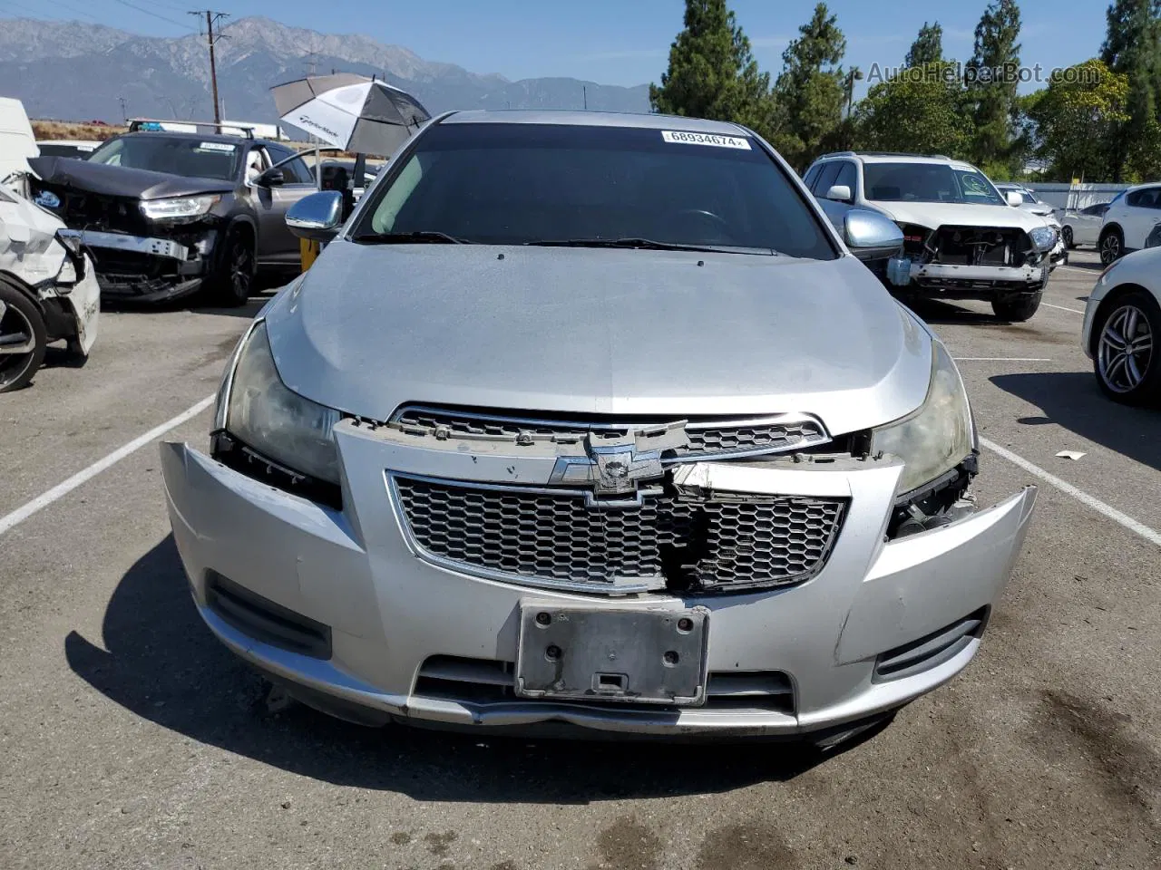 2014 Chevrolet Cruze Lt Silver vin: 1G1PC5SB6E7295047