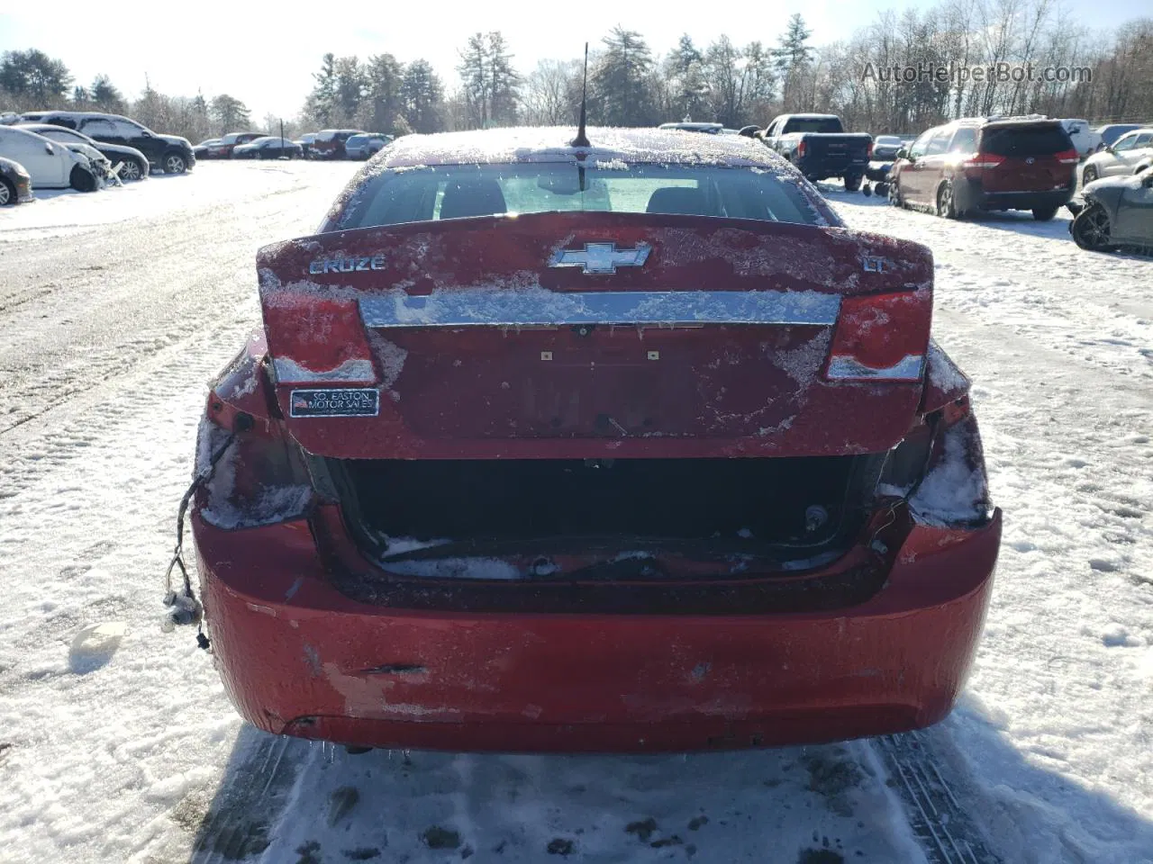 2014 Chevrolet Cruze Lt Red vin: 1G1PC5SB6E7446775