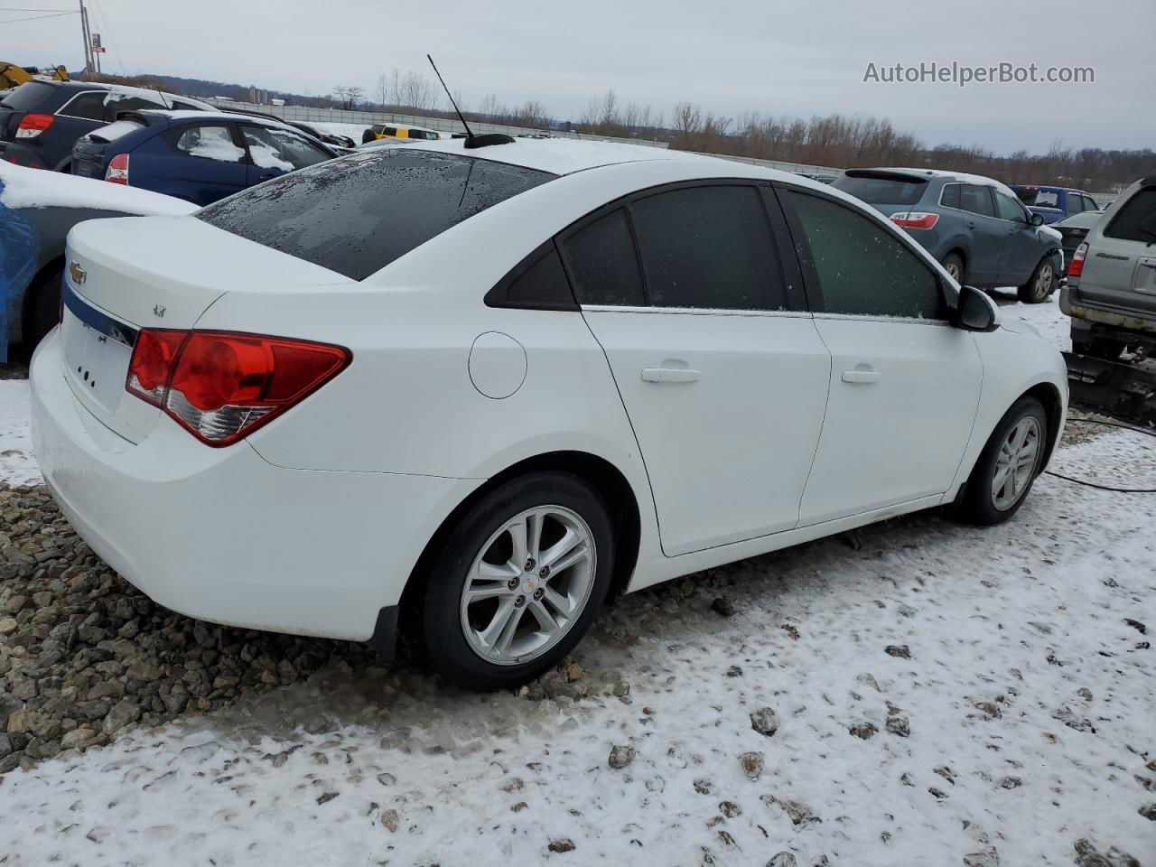 2015 Chevrolet Cruze Lt White vin: 1G1PC5SB6F7108990