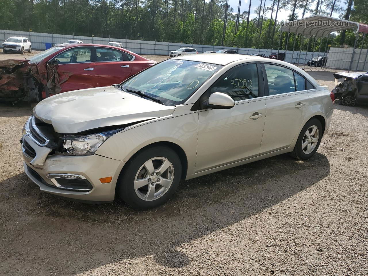 2015 Chevrolet Cruze Lt Желто-коричневый vin: 1G1PC5SB6F7181406