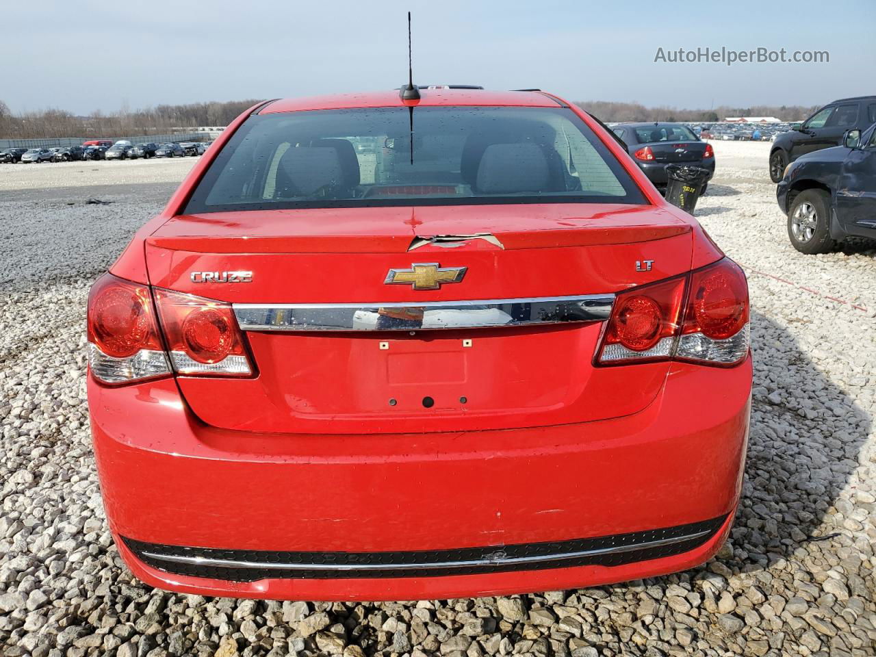 2015 Chevrolet Cruze Lt Red vin: 1G1PC5SB6F7190641