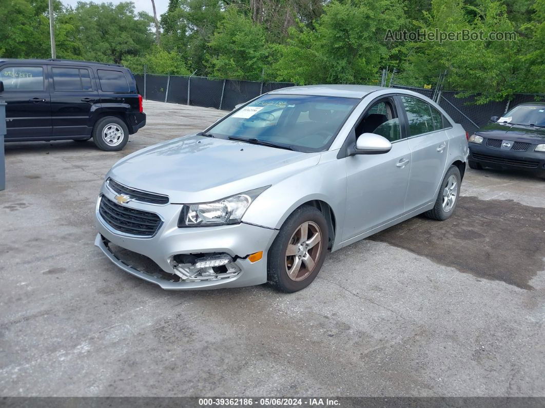 2015 Chevrolet Cruze 1lt Auto Silver vin: 1G1PC5SB6F7265404