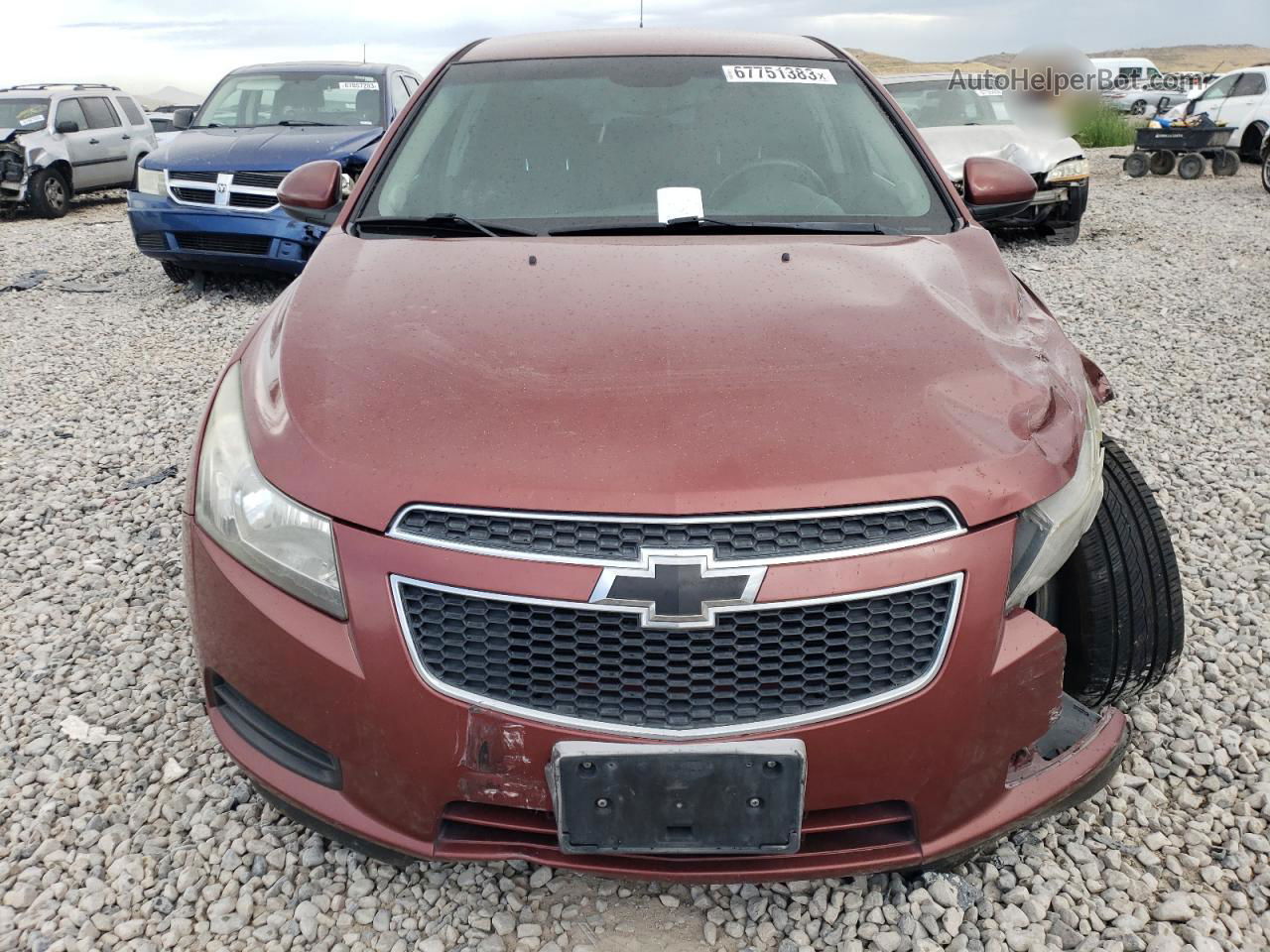 2013 Chevrolet Cruze Lt Brown vin: 1G1PC5SB7D7197658