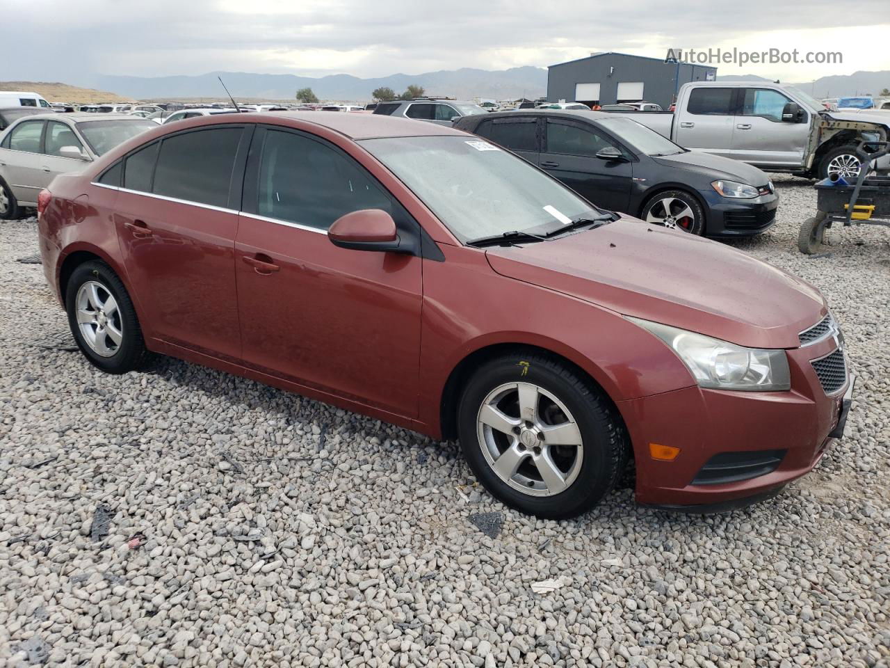 2013 Chevrolet Cruze Lt Brown vin: 1G1PC5SB7D7197658