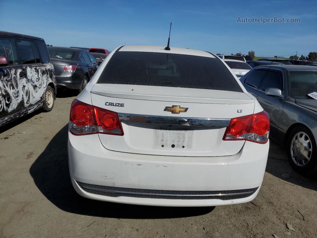 2013 Chevrolet Cruze Lt White vin: 1G1PC5SB7D7217732