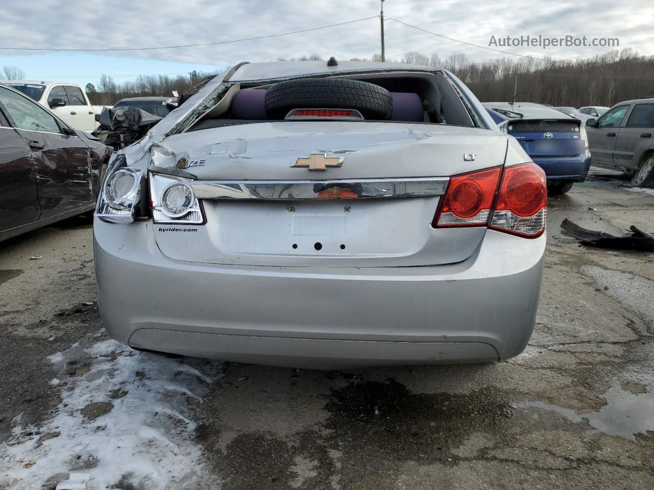 2013 Chevrolet Cruze Lt Silver vin: 1G1PC5SB7D7250729