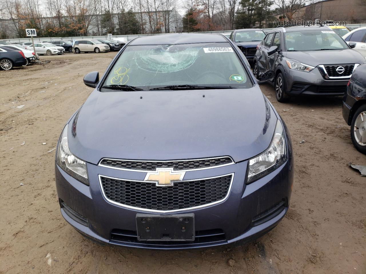 2013 Chevrolet Cruze Lt Blue vin: 1G1PC5SB7D7323131