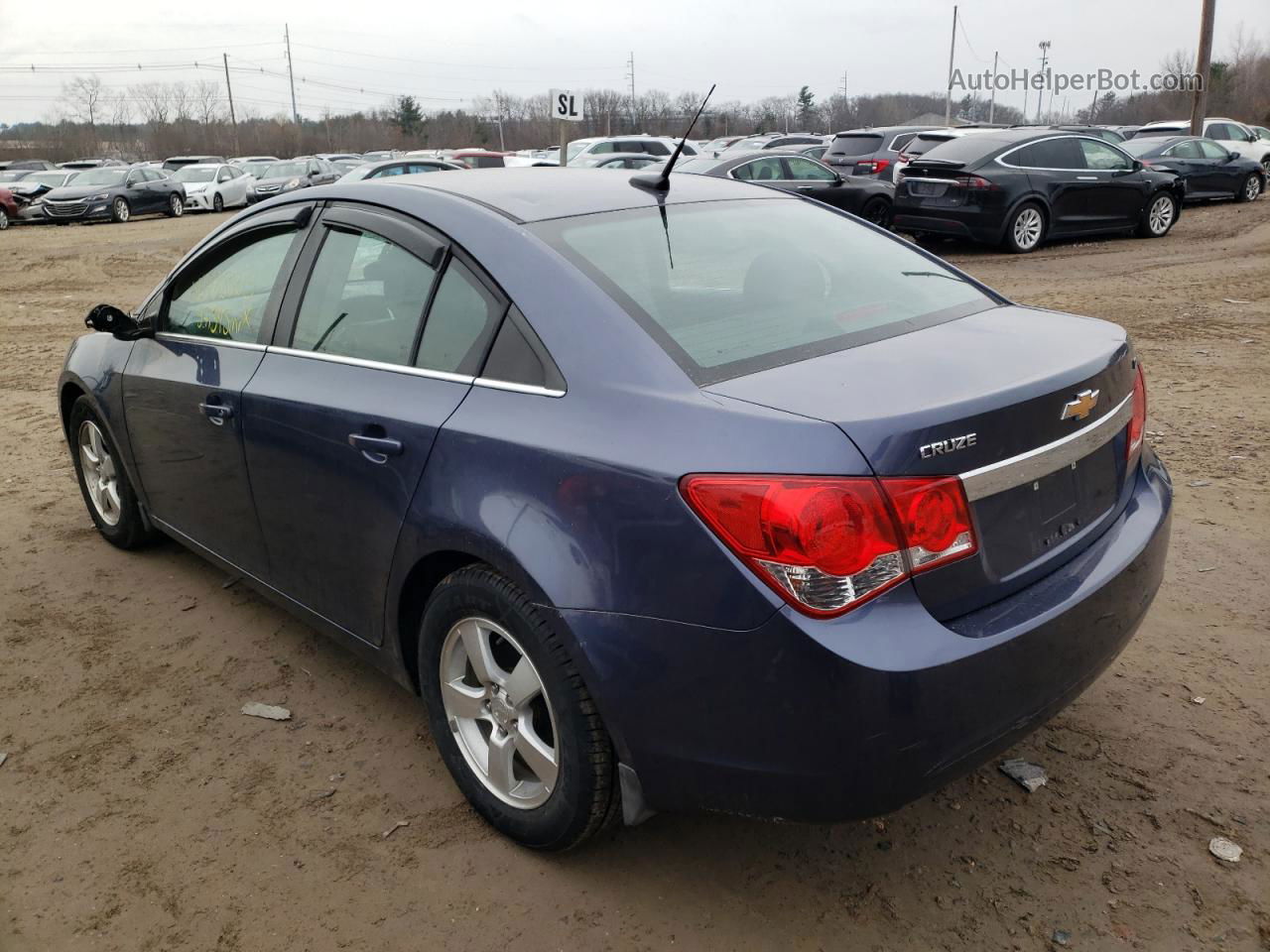 2013 Chevrolet Cruze Lt Blue vin: 1G1PC5SB7D7323131