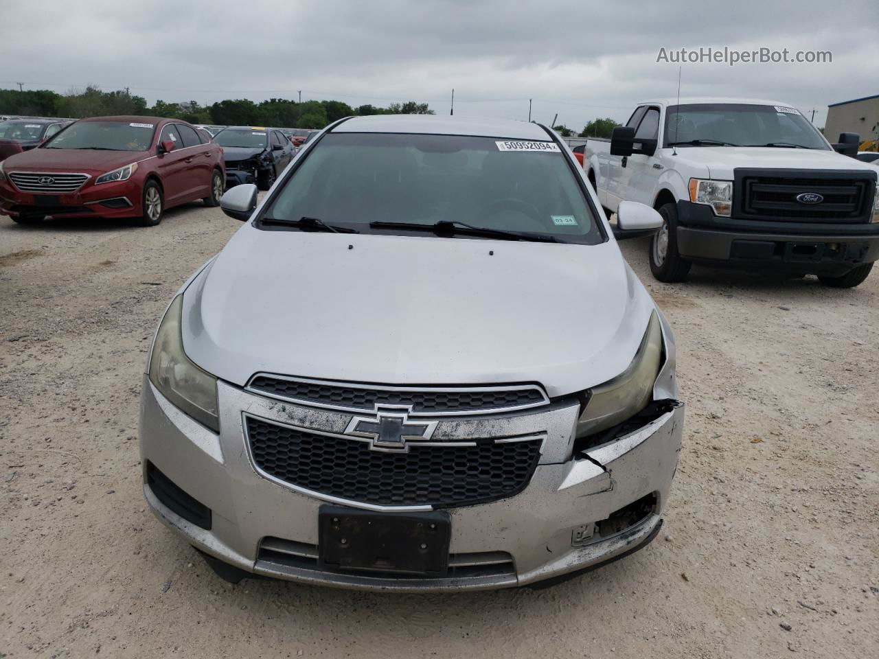 2014 Chevrolet Cruze Lt Silver vin: 1G1PC5SB7E7127482