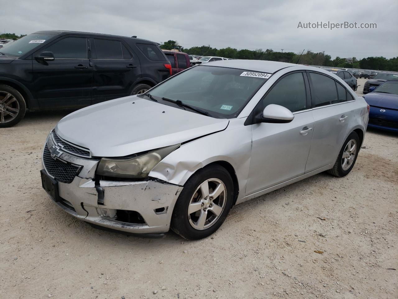 2014 Chevrolet Cruze Lt Silver vin: 1G1PC5SB7E7127482