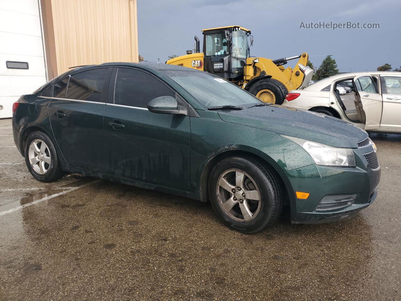 2014 Chevrolet Cruze Lt Зеленый vin: 1G1PC5SB7E7290651