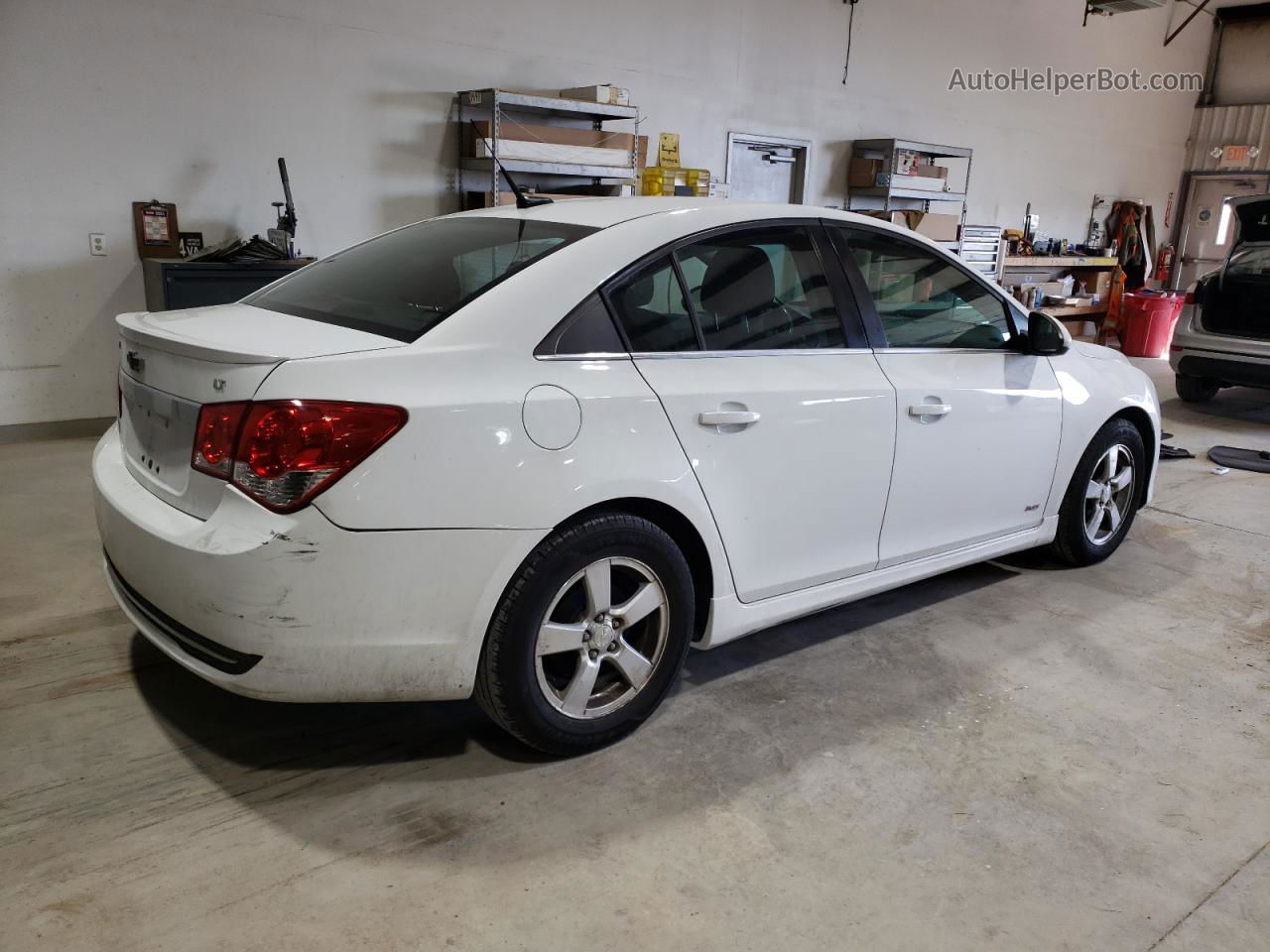 2014 Chevrolet Cruze Lt White vin: 1G1PC5SB7E7330081