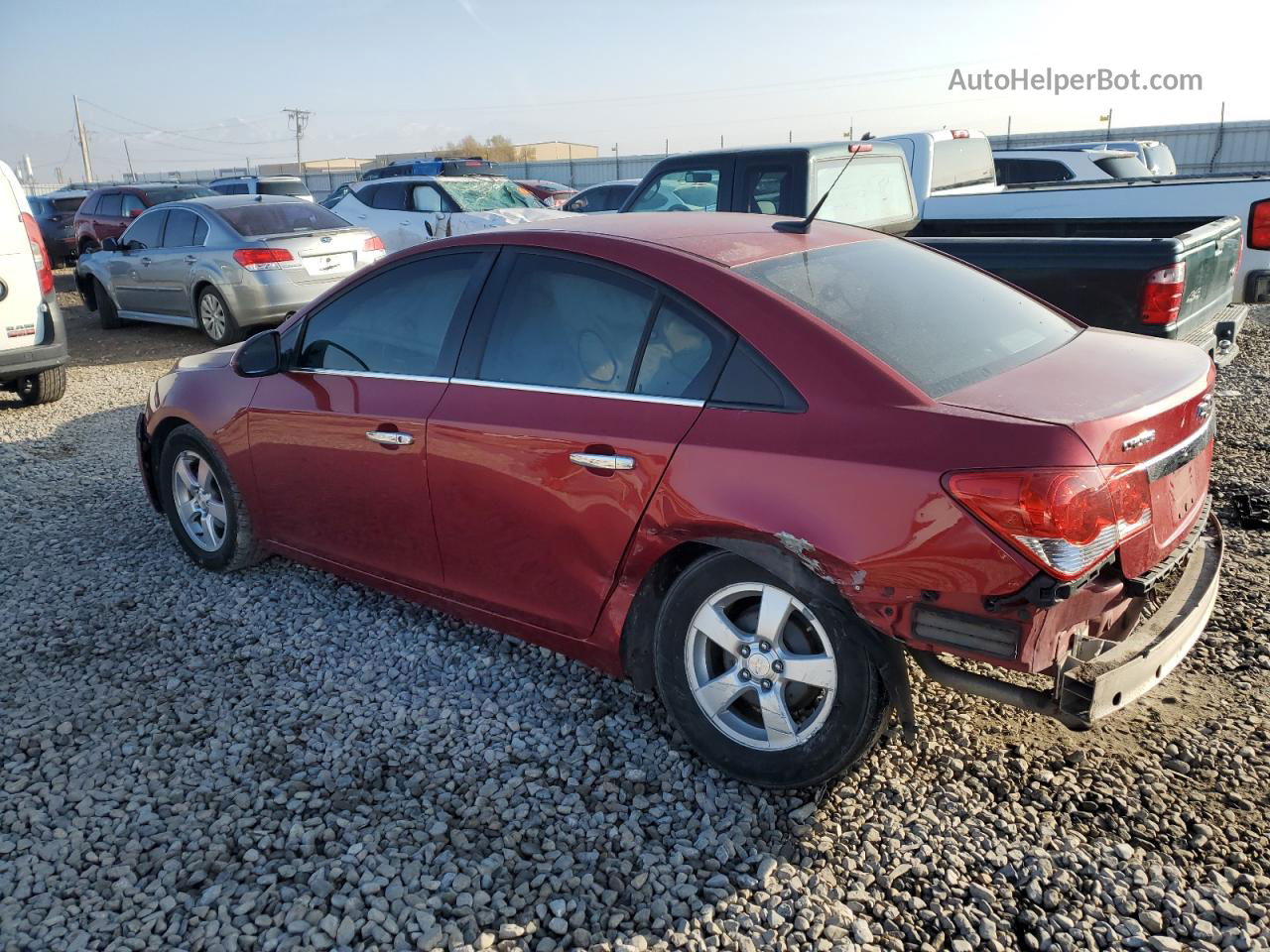 2014 Chevrolet Cruze Lt Burgundy vin: 1G1PC5SB7E7366692