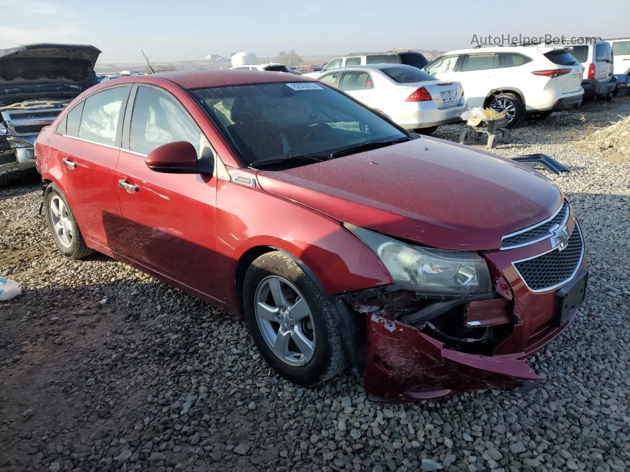 2014 Chevrolet Cruze Lt Burgundy vin: 1G1PC5SB7E7366692