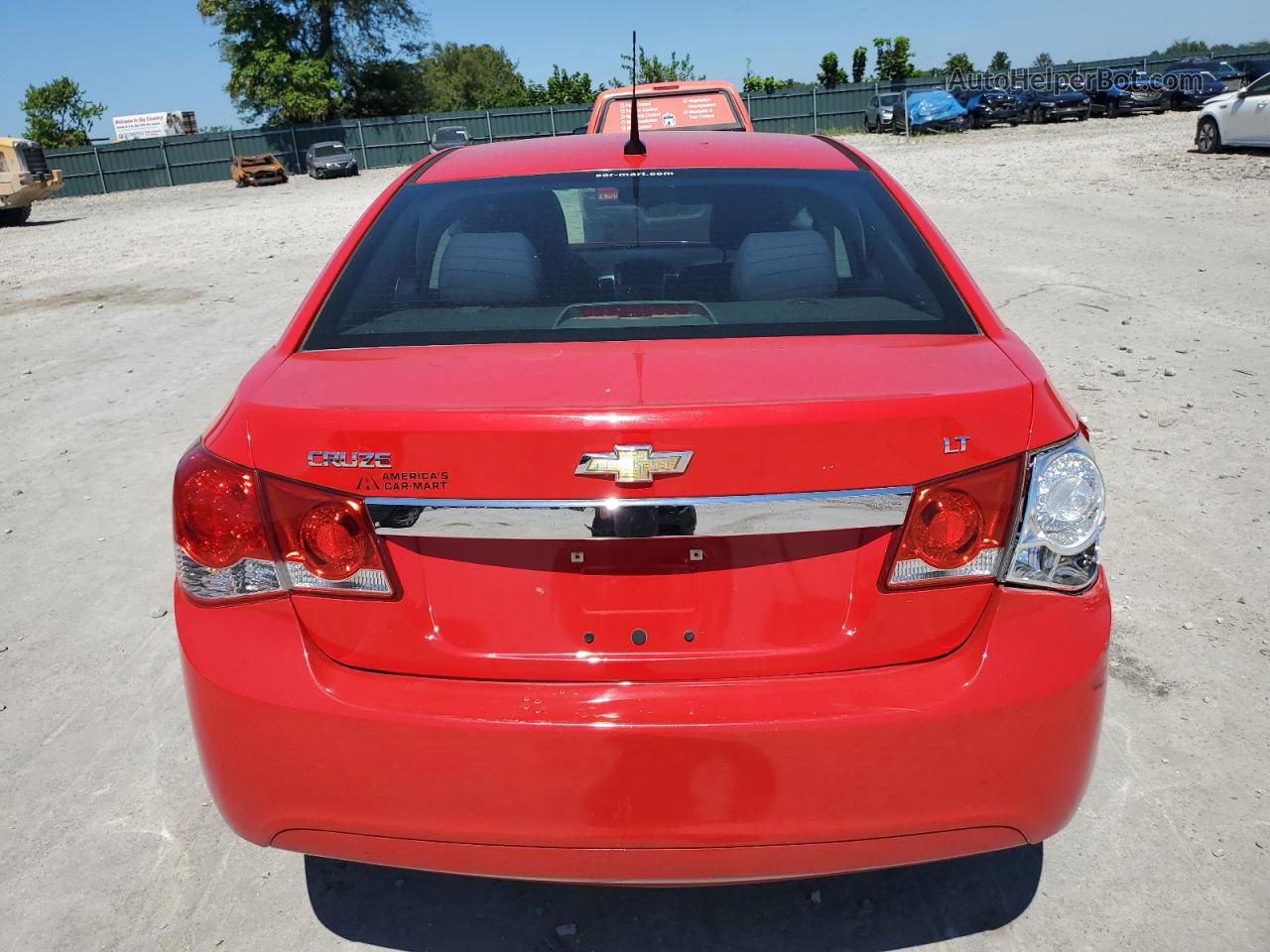 2014 Chevrolet Cruze Lt Red vin: 1G1PC5SB7E7420220