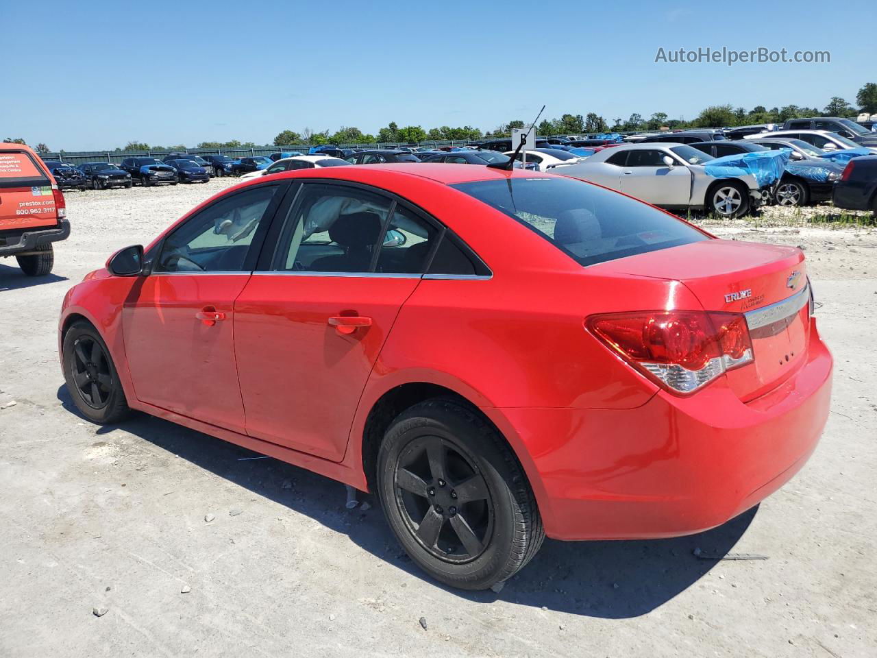 2014 Chevrolet Cruze Lt Red vin: 1G1PC5SB7E7420220