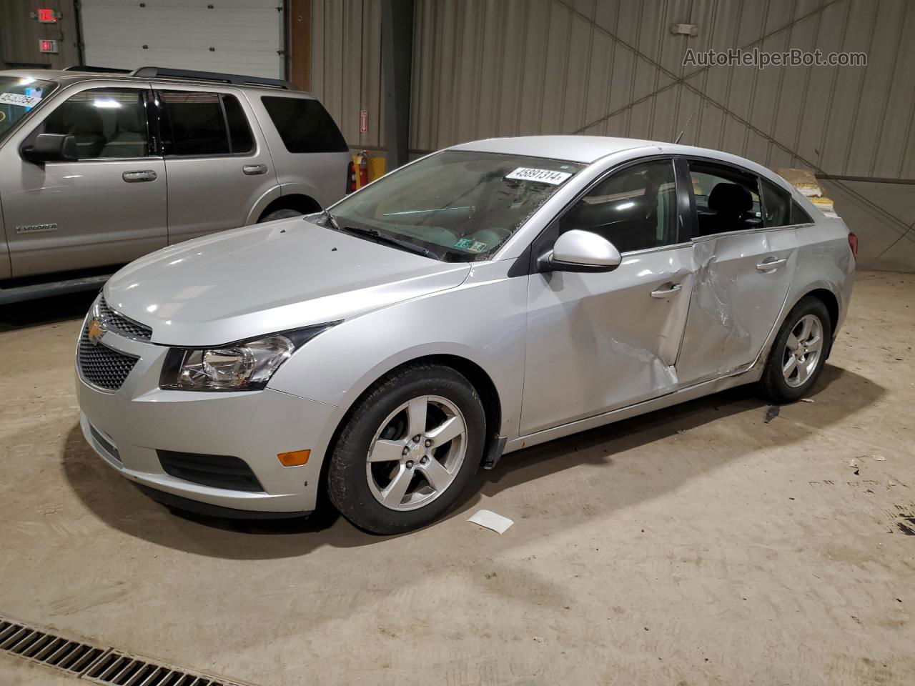 2014 Chevrolet Cruze Lt Silver vin: 1G1PC5SB7E7476917