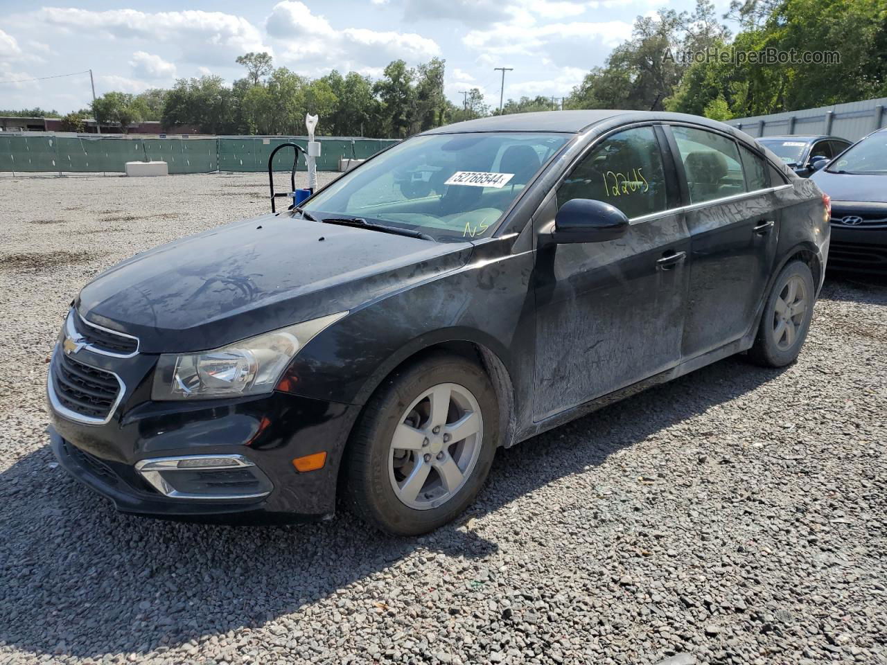 2015 Chevrolet Cruze Lt Черный vin: 1G1PC5SB7F7136894