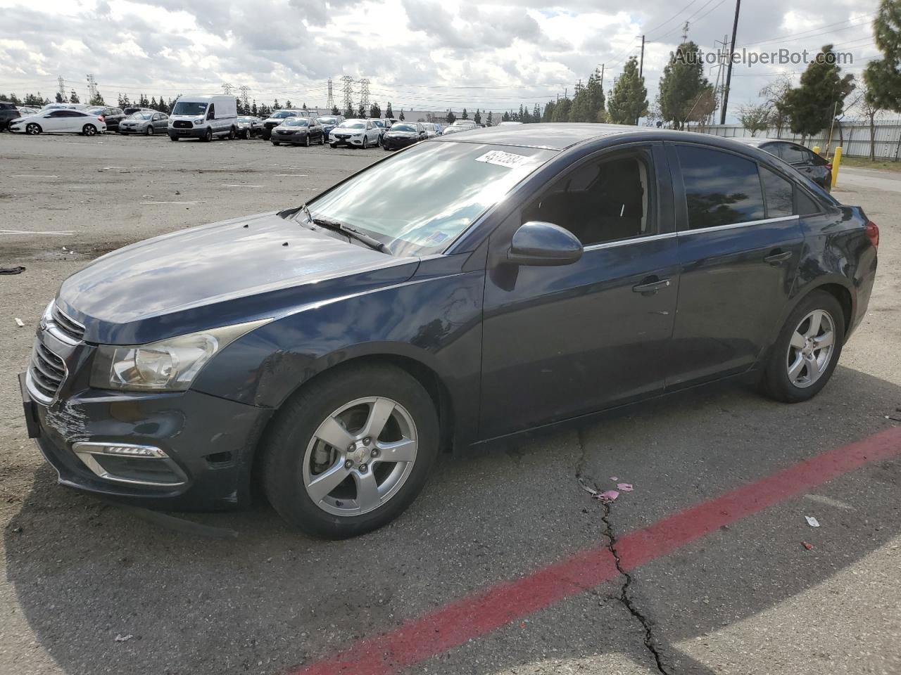 2015 Chevrolet Cruze Lt Blue vin: 1G1PC5SB7F7145269