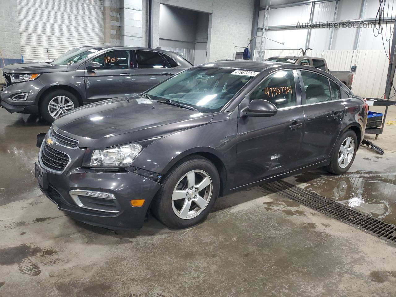 2015 Chevrolet Cruze Lt Gray vin: 1G1PC5SB7F7154571