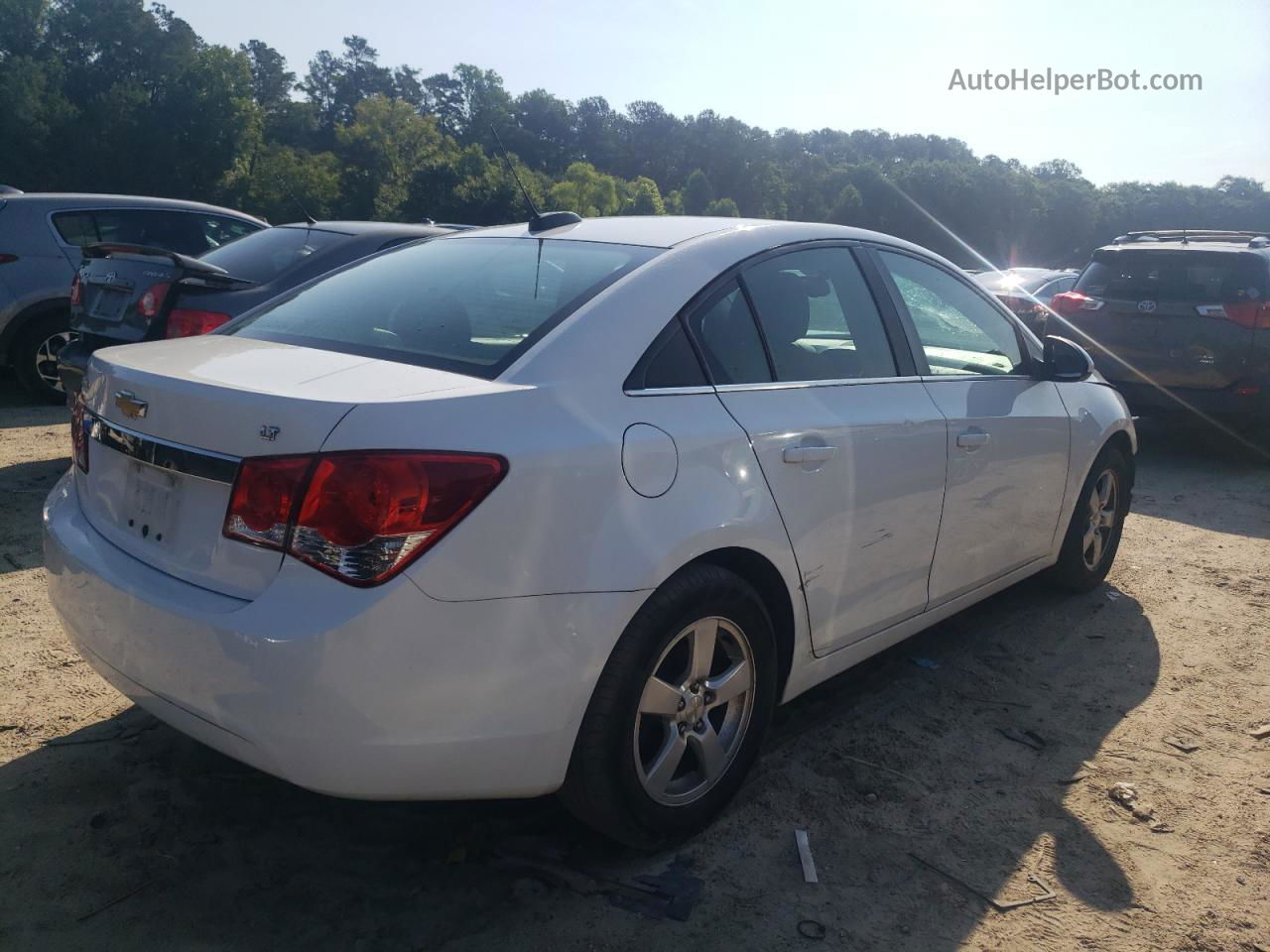 2015 Chevrolet Cruze Lt White vin: 1G1PC5SB7F7164145